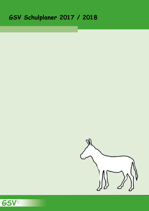 GSV Schulplaner (DIN A4) 2017/18, Hardcover