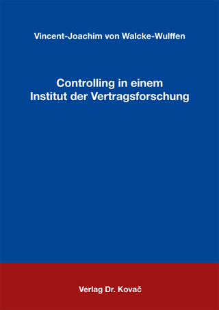 Controlling in einem Institut der Vertragsforschung