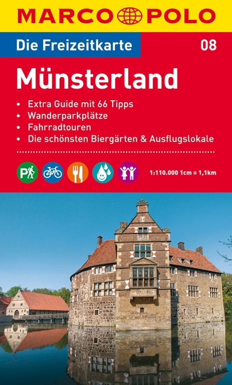MARCO POLO Freizeitkarte Blatt 8 M&uuml;nsterland 1:110 000