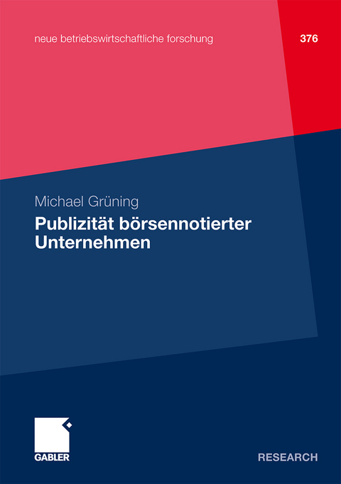 Publizit&auml;t b&ouml;rsennotierter Unternehmen - Michael Gr&uuml;ning