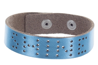 Lederarmband metallic SHINE