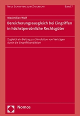 Bereicherungsausgleich bei Eingriffen in h&ouml;chstpers&ouml;nliche Rechtsg&uuml;ter - Maximilian Wolf