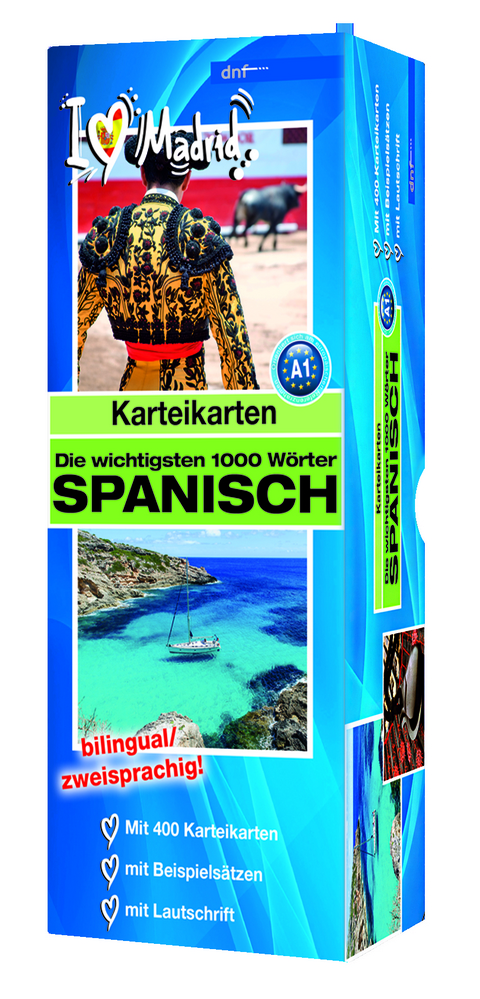 Karteikarten Die wichtigsten 1000 W&ouml;rter Spanisch (A1)