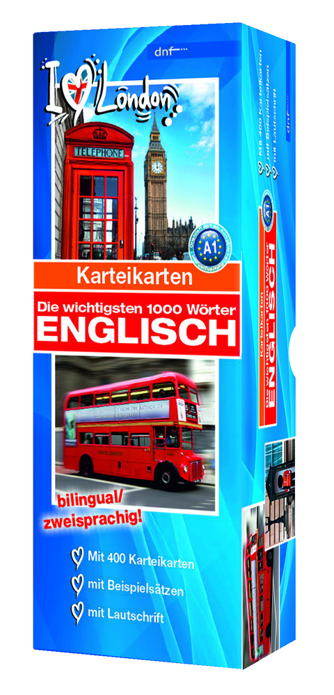 Karteikarten Die wichtigsten 1000 W&ouml;rter Englisch (A1)