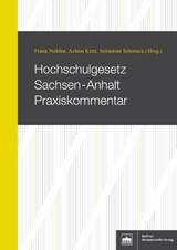 Hochschulgesetz Sachsen-Anhalt Praxiskommentar - 