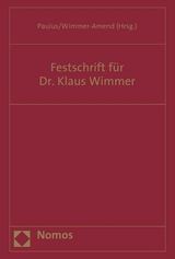 Festschrift f&uuml;r Dr. Klaus Wimmer - 