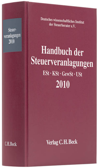 Handbuch der Steuerveranlagungen 2010