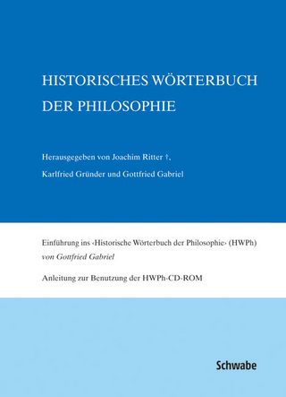 Historisches Wörterbuch der Philosophie Gesamtwerk Bd. 1-13 / Historisches Wörterbuch der Philosophie. Volltext-CD-ROM des Gesamtwerks