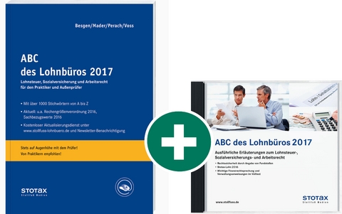 Kombi: ABC des Lohnb&uuml;ros 2017 (Print+DVD) - Klaus Mader, Detlef Perach, Rainer Voss, Dietmar Besgen