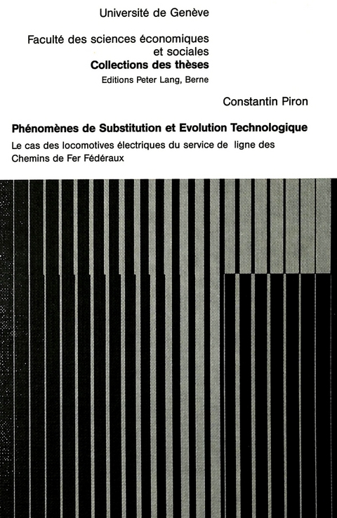 Ph&eacute;nom&egrave;nes de substitution et &eacute;volution technologique - Constantin Piron