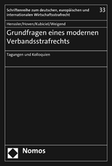 Grundfragen eines modernen Verbandsstrafrechts - 