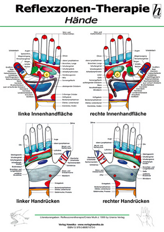 Reflexzonen-Therapie Mini-Poster - Hände DIN A4