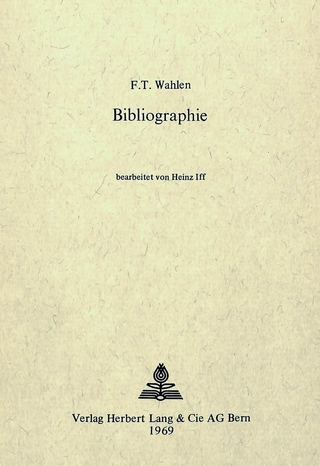 Friedrich Traugott Wahlen - Bibliographie