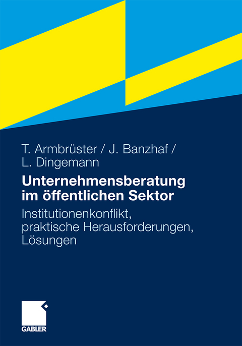 Unternehmensberatung im &ouml;ffentlichen Sektor - Thomas Armbr&uuml;ster, Johannes Banzhaf, Lars Dingemann
