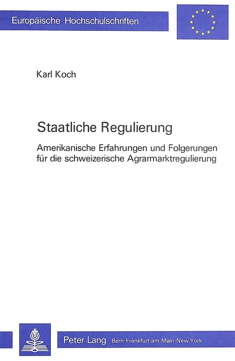 Staatliche Regulierung - Karl Koch
