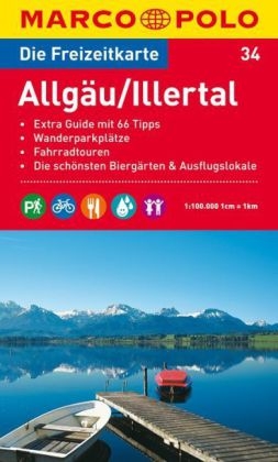 MARCO POLO Freizeitkarte Blatt 34 Allgäu, Illertal 1:100 000
