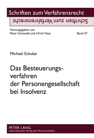 Das Besteuerungsverfahren der Personengesellschaft bei Insolvenz