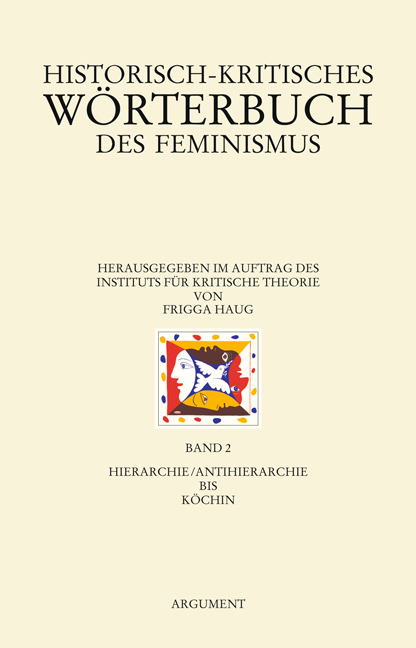 Historisch-kritisches W&ouml;rterbuch des Feminismus - 