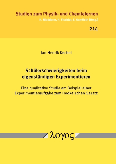 Schülerschwierigkeiten beim eigenständigen Experimentieren - Jan-Henrik Kechel