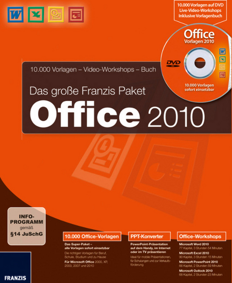 Office 2010 - Das große Franzis Paket -  Franzis