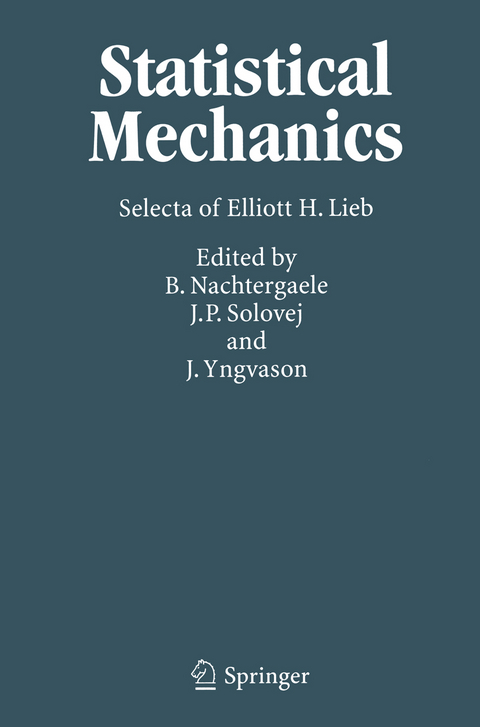 Statistical Mechanics - E.H. Lieb