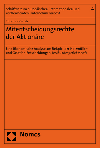 Mitentscheidungsrechte der Aktionäre