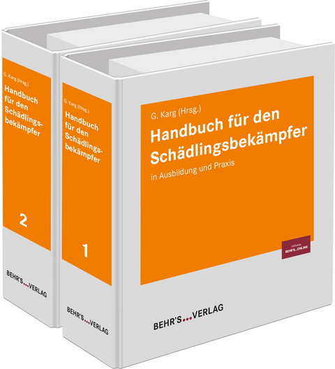 Handbuch für den Schädlingsbekämpfer - Jennifer Bender, Dr. Lothar Benzig, Dr. Udo Sellenschlo, Thomas F. Voigt, Rochus Wallau, Robert Diede, Dr. Georg Eckel, Dr. Udo Eickmann, Dr. Martin Felke, Dr. Harald Fänger, Dr. Thomas Fröhlich, Kai Göhmann, Prof. Dr. Daniel Haag-Wackernagel, Prof. Dr. Godehard Hoffmann, Dr. Elsbe Humbold, Hans Jahn, Dr. Heinz Kolb, Uwe R. König, Dr. Egon Krüger, Gernot Margolf, Prof. Dr. Heinz Mehlhorn, Dr. Ulrich Mielke, Dr. Günter Müller, Prof. Dr. Christoph Reichmuth, Dr. Jürgen Sommer, Christian Theis