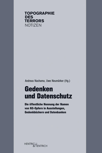 Gedenken und Datenschutz - 