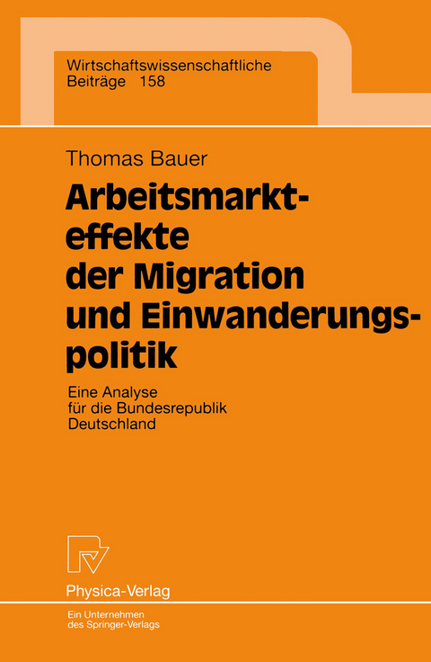 Arbeitsmarkteffekte der Migration und Einwanderungspolitik - Thomas Bauer