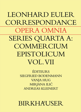 Correspondance de Leonhard Euler avec des savants suisses en langue française