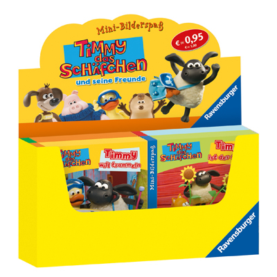 Verkaufs-Kassette "Ravensburger Mini-Bilderspa&szlig; 55 - Timmy, das Sch&auml;fchen und seine Freunde"