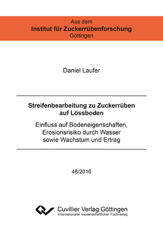 Streifenbearbeitung zu Zuckerrüben auf Lössboden