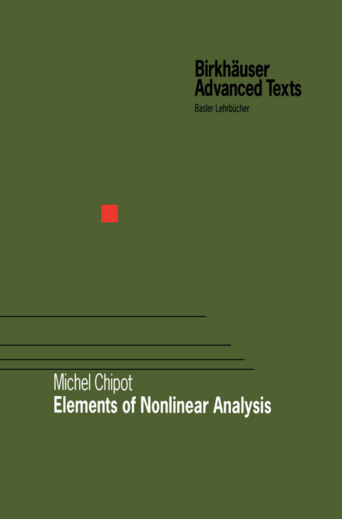 Elements of Nonlinear Analysis - Michel Chipot