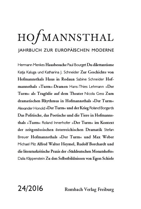 Hofmannsthal Jahrbuch zur Europäischen Moderne - Ursula Renner