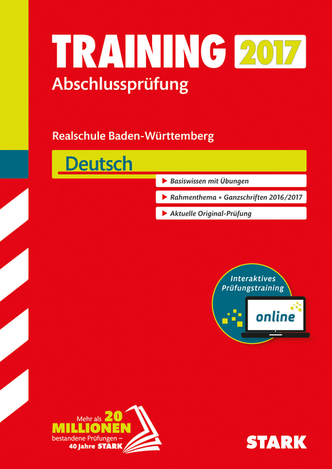 Training Abschlusspr&uuml;fung Realschule Baden-W&uuml;rttemberg - Deutsch inkl. Online-Pr&uuml;fungstraining