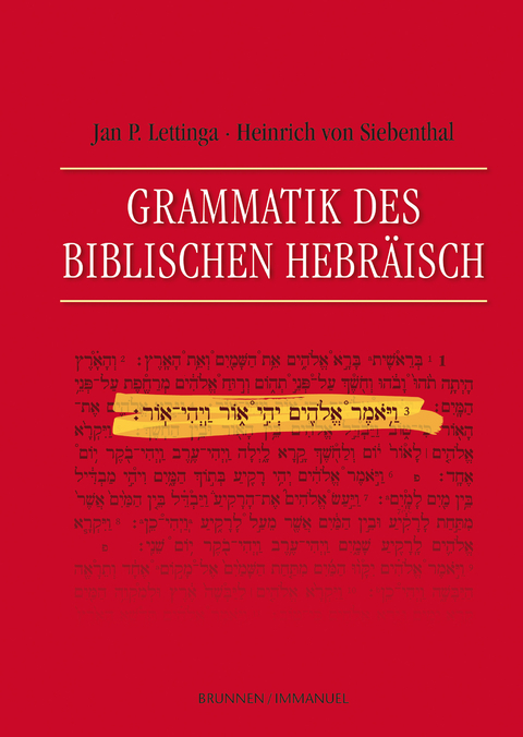 Grammatik des Biblischen Hebr&auml;isch - Jan P. Lettinga
