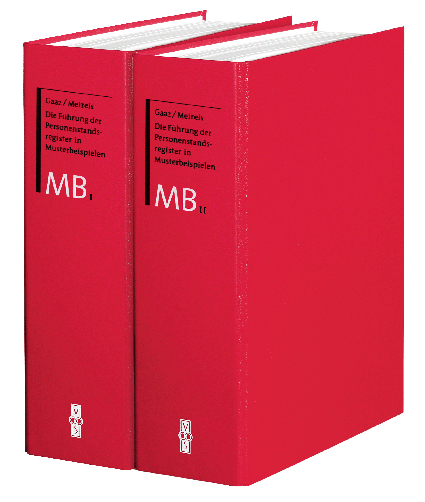 Die F&uuml;hrung der Personenstandsregister in Musterbeispielen - Berthold Gaaz, Rolf Meireis, Uta Berndt-Benecke, Sandra Spahn, Heinz Zimmermann