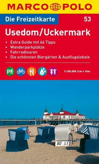 MARCO POLO Freizeitkarte Blatt 53 Usedom, Uckermark 1:100 000