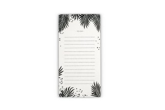 Magnetischer To-Do-Notizblock Black and White