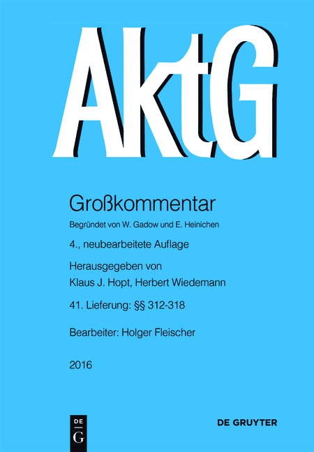 Aktiengesetz / &sect;&sect; 312-318