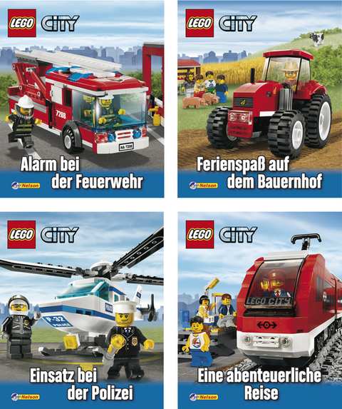 Mini-B&uuml;cher 24er-Display LEGO City 1-4