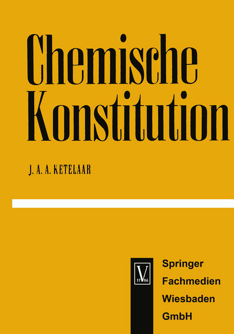 Chemische Konstitution - Jan Ketelaar