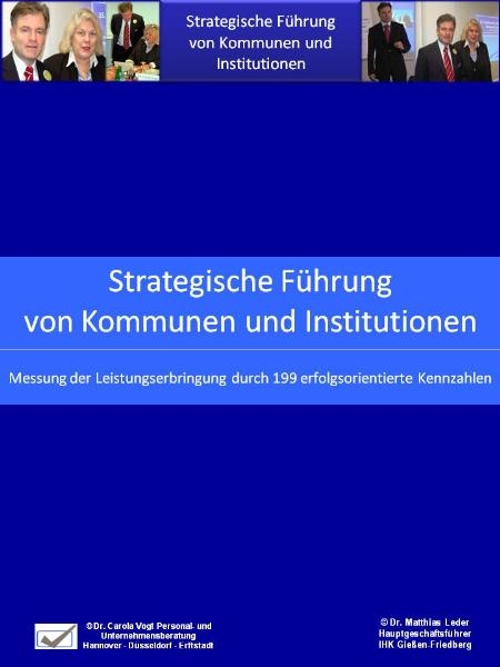 Strategische F&uuml;hrung von Kommunen und Institutionen - Carola Vogt, Matthias Leder