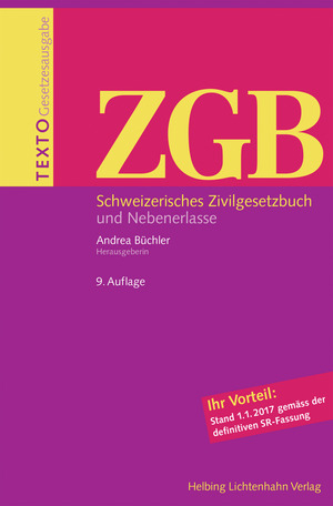 Texto ZGB - Thomas Bauer, Stephen V. Berti (&dagger;), Balthasar Bessenich, Margrith Bigler-Eggenberger, Ren&eacute; B&ouml;sch, Peter Breitschmid, Eduard Brogli, Christoph Brunner, Rolando Forni, Thomas Geiser, Harold Gr&uuml;ninger, Josef Hofstetter, Claire Huguenin, Bruno Huwiler, Peter R. Isler, David Jenny, Martin Karrer, Andreas Kley, Hermann Laim, Urs Lehmann, Michel Mooser, Roland M. M&uuml;ller, Caterina N&auml;geli, Etienne Petitpierre, Giorgio Piatti, Corrado Rampini, Ruth E. Reusser, Heinz Rey, Peter Ruf, Peter Carl Schaufelberger, J&uuml;rg Schmid, Hermann Schulin, Ivo Schwander, Daniel Staehelin, Emil W. Stark, Markus Vischer, Nedim Peter Vogt, J&uuml;rg Wichtermann, Wolfgang Wiegand, Kurt Wissmann, Martina Wittibschlager