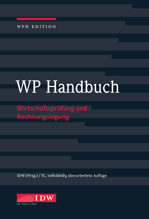 IDW, WP Handbuch mit Online-Ausgabe - 