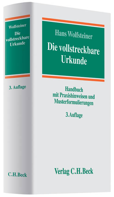 Die vollstreckbare Urkunde - Hans Wolfsteiner