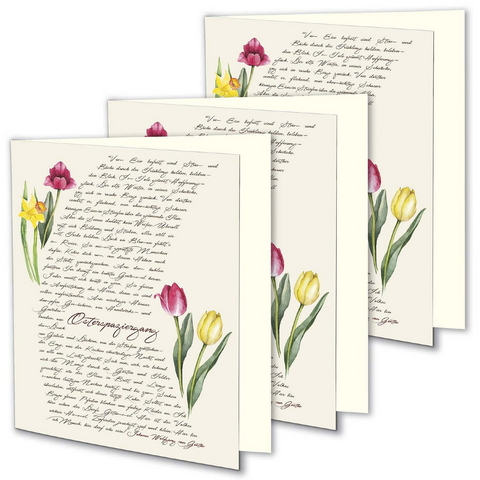 3er-Set Klappkarte &raquo;Osterspaziergang&laquo;