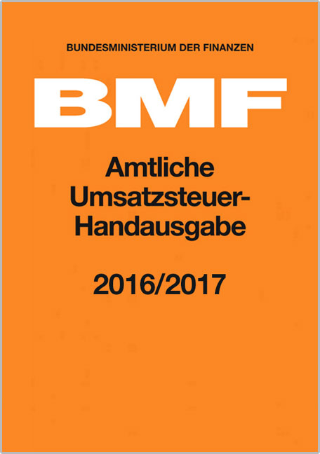 Amtliche Umsatzsteuer-Handausgabe 2016/2017