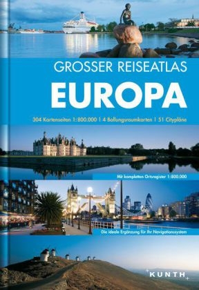 KUNTH Grosser Reiseatlas Europa 1:800 000