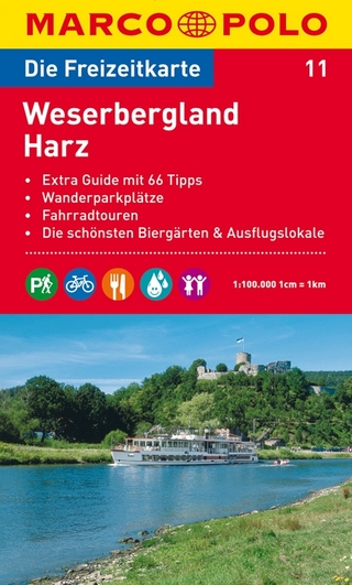 MARCO POLO Freizeitkarte Blatt 11 Weserbergland, Harz 1:100 000